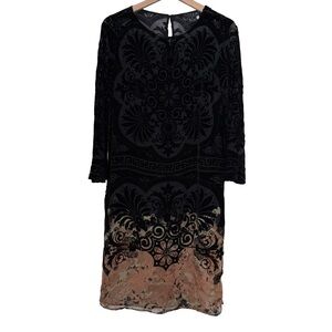 Citron Silk-Blend Tunic Top/Dress Sz S